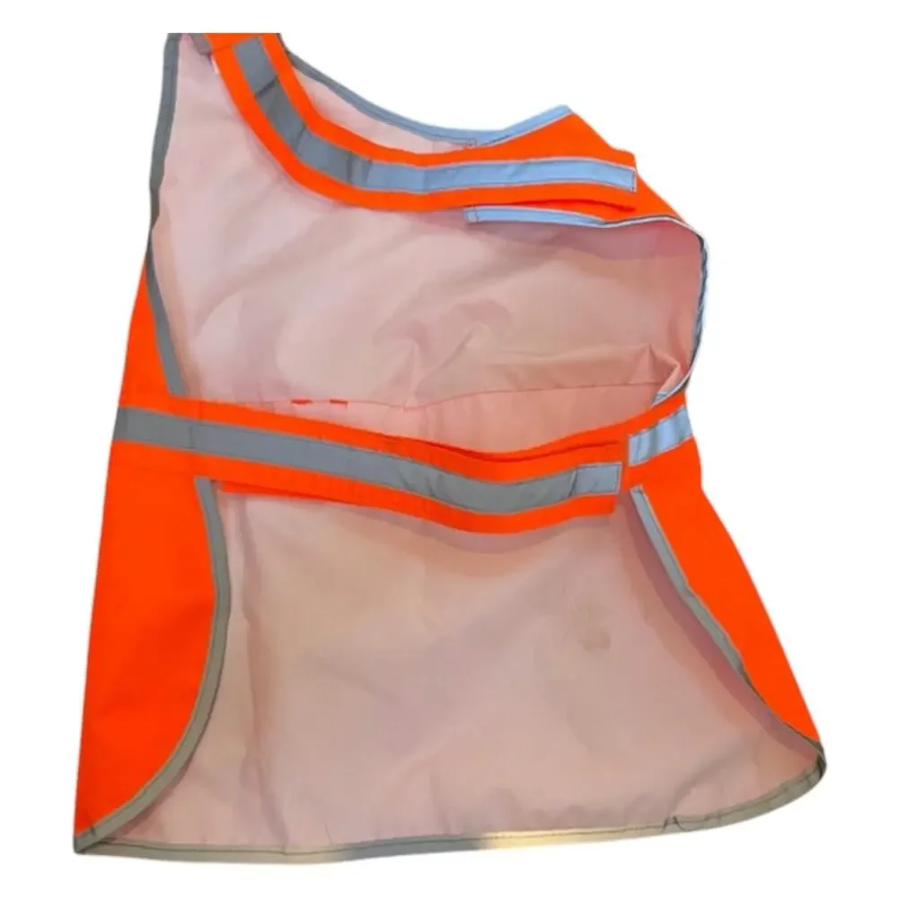 SafetyPUP XD Dog Safety Vest Reflective Large 61-100lb Blaze Orange HiVi Coat